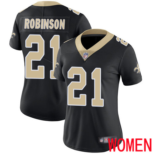 New Orleans Saints Limited Black Women Patrick Robinson Home Jersey NFL Football #21 Vapor Untouchable Jersey